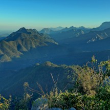 Green Sierra Madre Oriental seen from the top of Cerro Puerto Gringo